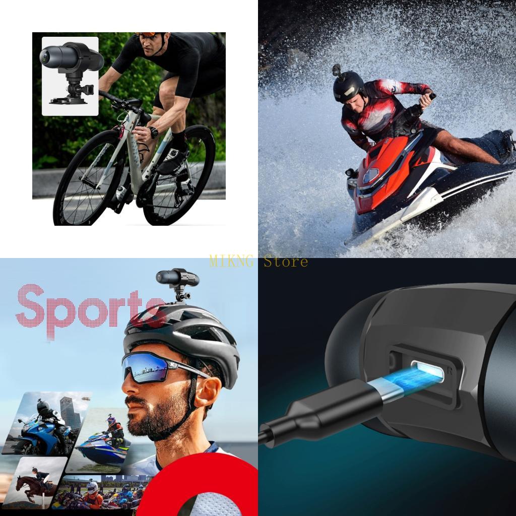 Mountain Biking Helmet - Kamera akcji na świeżym powietrzu 4K