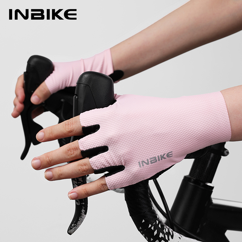 Mountain Biking Gloves Mens - INBIKE rękawiczki rowerowe wyściełane żelem pół