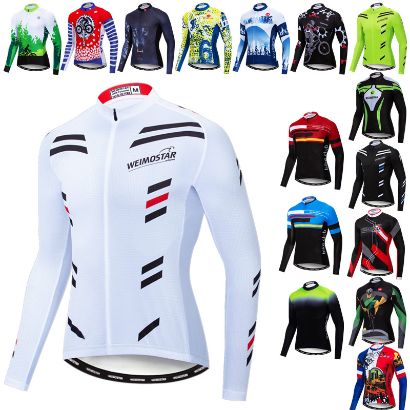 Mountain Biking Long Sleeve Shirt - Męska koszulka kolarska Pro Team z