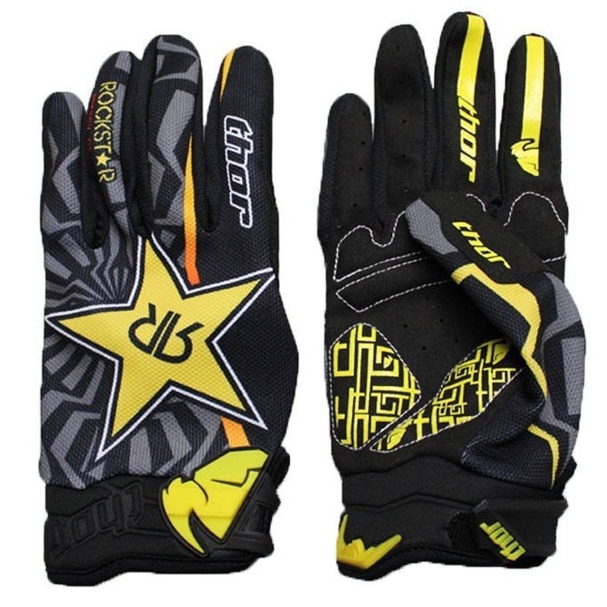 Mountain Biking Gloves Mens - Rękawice motocrossowe z żelowymi wkładkami, rękawice