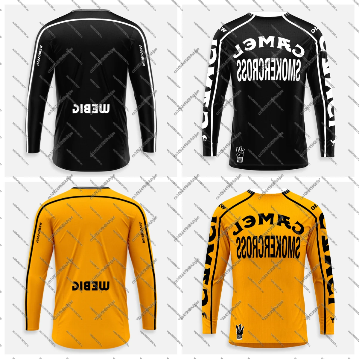 Mountain Biking Long Sleeve Shirt - CAMEL SMOKERCROSS Rower górski Odzież rowerowa